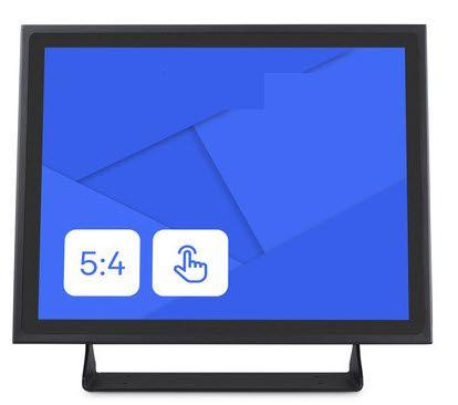 touch monitor. Monitor mit berührungsempfindlicher Oberfläche. Forma 5:4
