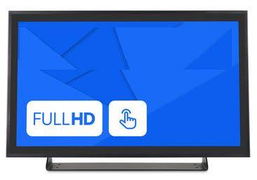 touch monitor. Monitor mit berührungsempfindlicher Oberfläche. 24 Zoll. Format 16:9