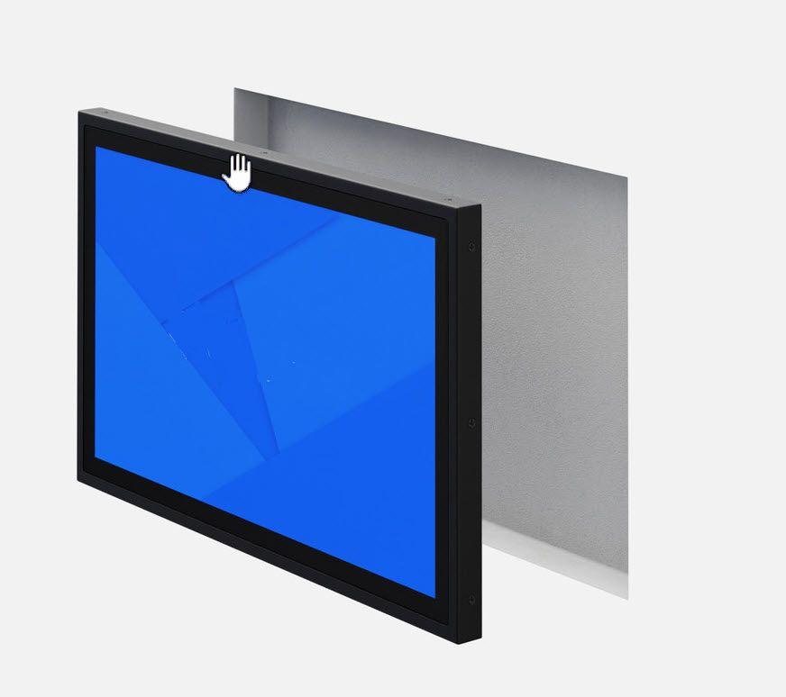 Einbau von Touch Monitor