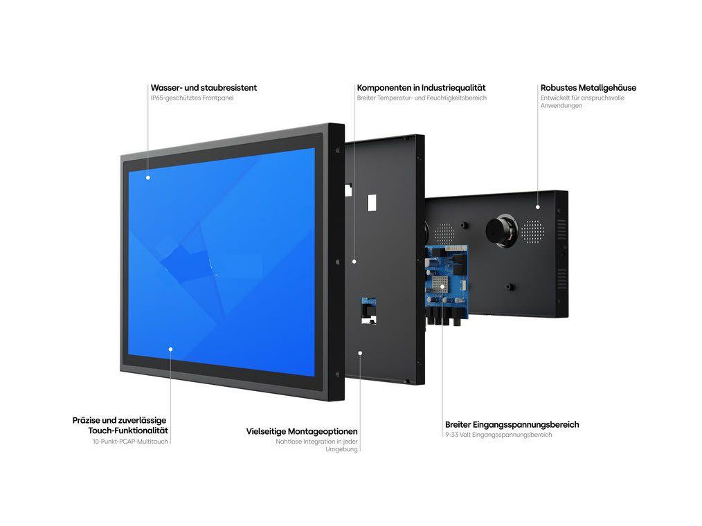 Monitor mit berührungsempfindlicher Oberfläche