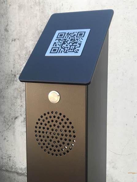 Hörsäule mit QR