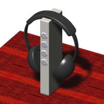 Tischhörstation mit Kopfhörer