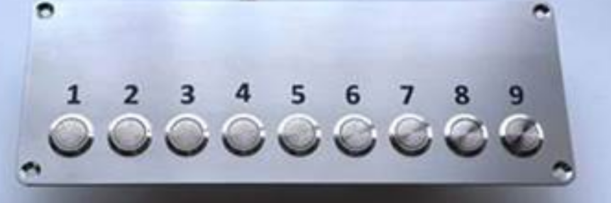 Panel mit 9 Tastern