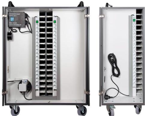 Separates Technikfach in Notebookwagen Separates Technikfach in Notebookwagen