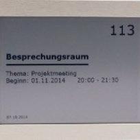 Beschilderung Besprechungsraum