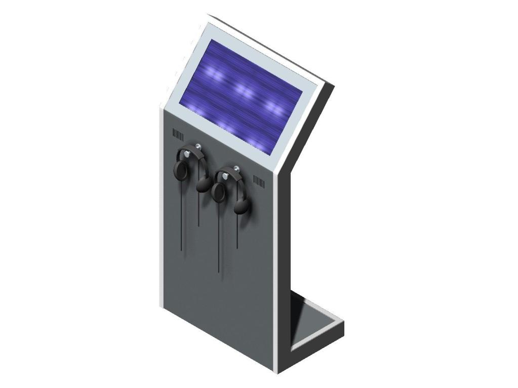 Videokiosk gebogen