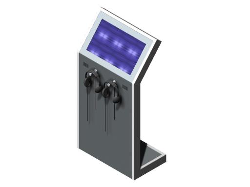Videokiosk gebogen Videokiosk gebogen