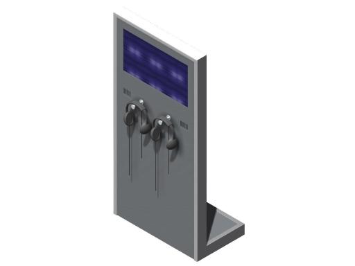 Videokiosk gerade Videokiosk gerade
