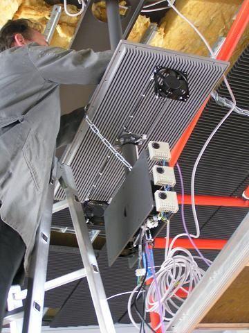 Montage Videodisplay Haus der Geschichte