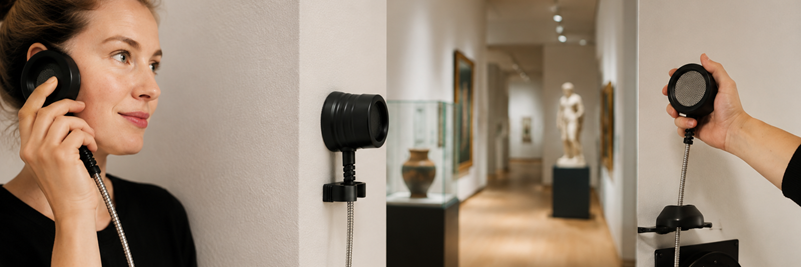 Hoermuschel für Museum und Ausstellung