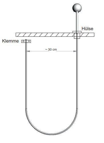 Einbauhülse für vitrine EInbauhülse für Vitrine