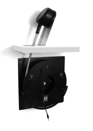 Angled Desktop mount Rückholmechanismus für Einhanhörer