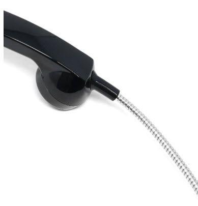 Telefonhörer mit Panzerkabel