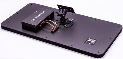 Acouspade directional speaker Rückseite Acouspade, Rückseite mit Verstärker
