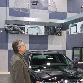 Parabollautsprecher FP6020 von Soundtube in der KFZ-Halle